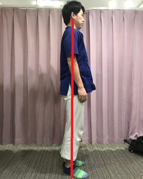 真ん中重心の立ち方の写真